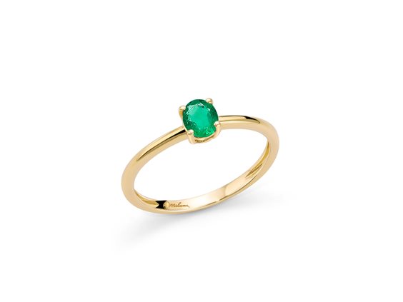 Anello Miluna Donna GEMME 375 in Oro Smeraldo LID3726X - LID3726X